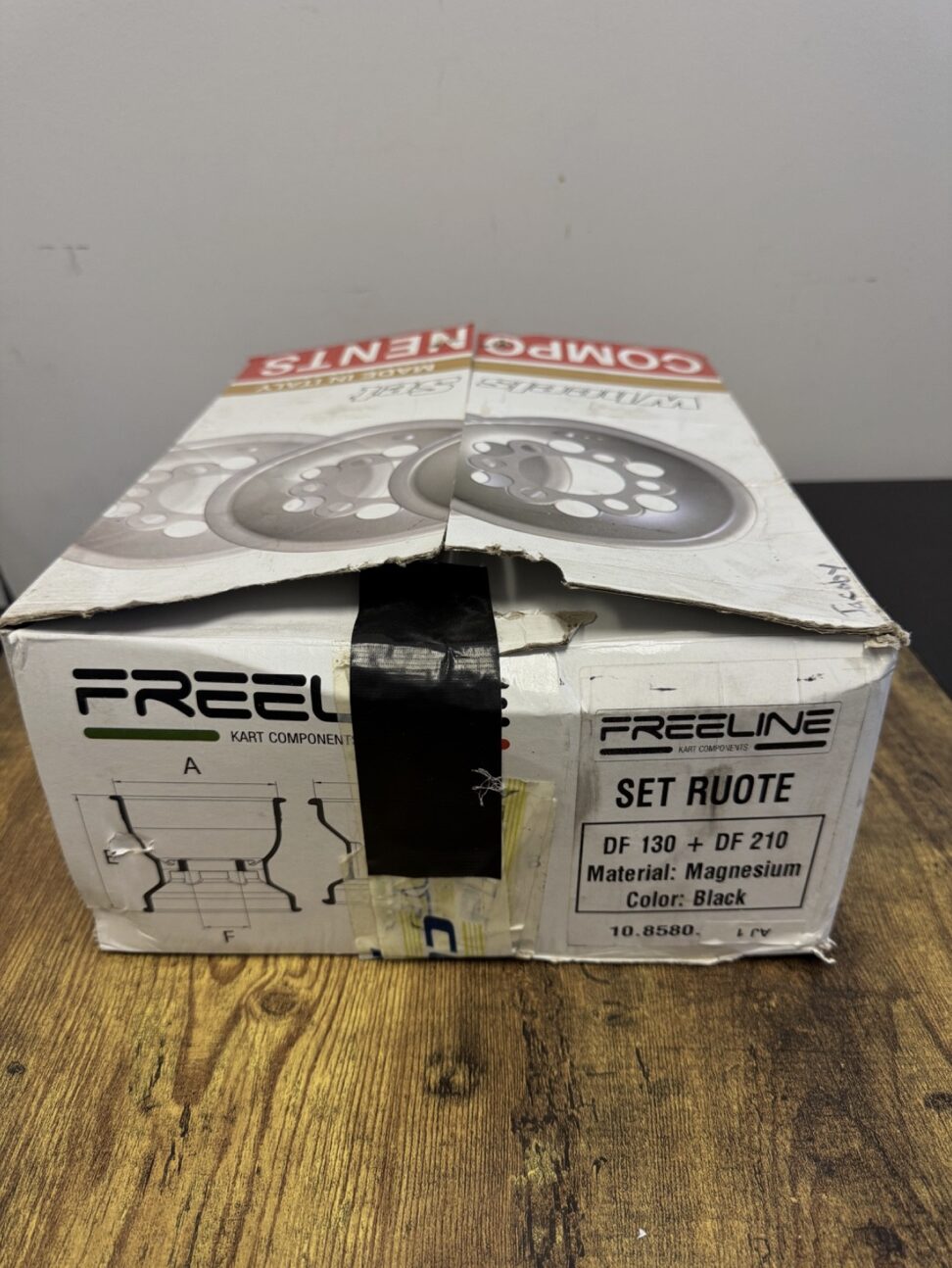 USED FREELINE DF MAGNESIUM WHEEL SET "BIREL/COMPKART WHEELS"